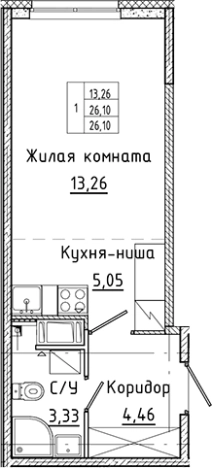 Купить квартиру в ЖК Аквилон Янино в Ленинградской области. Вариант № 6226323, 0, площадь -  квм, цена 4103077 рублей