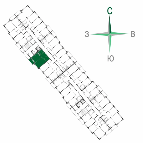 Купить однокомнатную квартиру в Микрорайоне Южный, Ковров в Коврове. Вариант № 146322, 3, площадь -  квм, цена 4669390 рублей