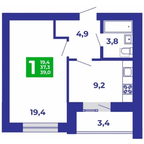 Купить квартиру в новостройках на улице Волочаевская в Стерлитамаке. Вариант № 103000, 0, площадь -  квм, цена 3822000 рублей