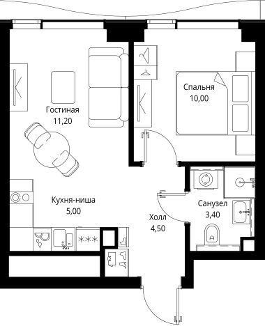 Купить квартиру в новостройках в ЖК Cityzen в Москве. Вариант № 908837, 0, площадь -  квм, цена 19876890 рублей