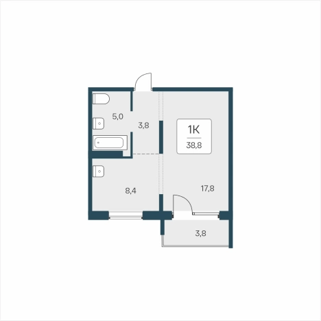 Купить однокомнатную квартиру в ЖК Цветной Бульвар в Новосибирске. Вариант № 9875137, 0, площадь -  квм, цена 5400000 рублей