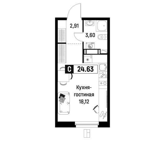 Купить квартиру в новостройках в ЖК Максималист в Мурине. Вариант № 6866896, 0, площадь -  квм, цена 4313171 рублей