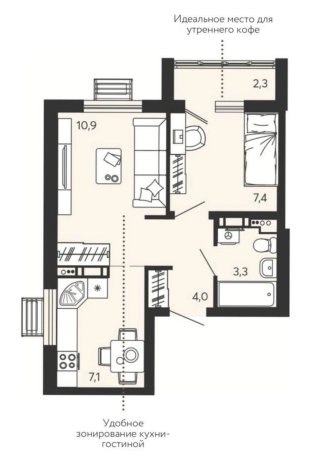 Купить квартиру в ЖК Жилой комплекс "Новелла" в Пензенской области. Вариант № 17998, 0, площадь -  квм, цена 3790000 рублей