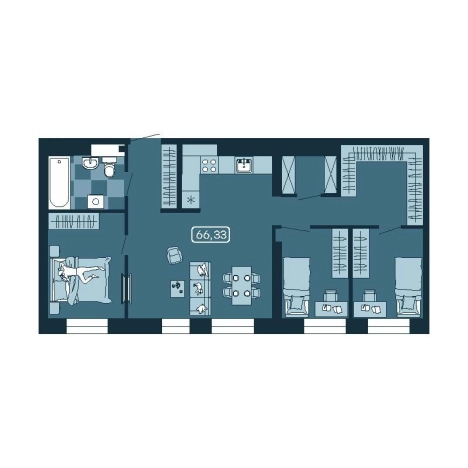 Купить четырехкомнатную квартиру в Приморском крае. Вариант № 5548057, 0, площадь -  квм, цена 12244518 рублей