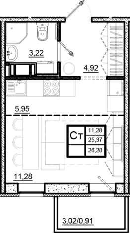 Купить Студию в новостройках на улице Гаражный проезд в Ленинградской области. Вариант № 7783837, 0, площадь -  квм, цена 5500000 рублей