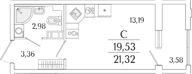 Купить Студию в новостройках в районе Фрунзенский в Санкт-Петербурге. Вариант № 6258144, 0, площадь -  квм, цена 9358493 рублей