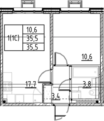 Купить двухкомнатную квартиру в новостройках в ЖК Пулково Lake в Санкт-Петербурге. Вариант № 7597301, 0, площадь -  квм, цена 8205186 рублей