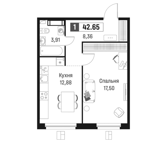 Купить квартиру в новостройках в ЖК Максималист в Мурине. Вариант № 6867402, 0, площадь -  квм, цена 8088008 рублей