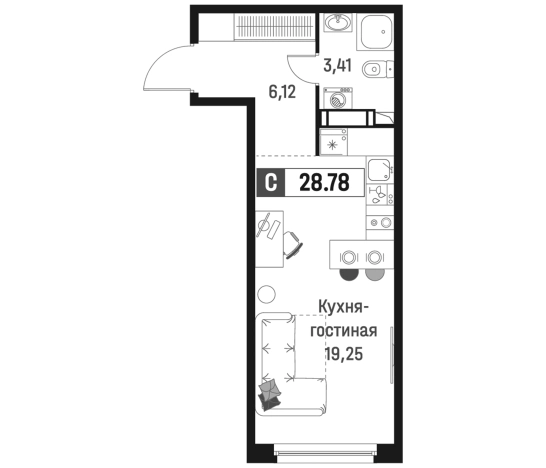 Купить квартиру в новостройках в ЖК Максималист в Мурине. Вариант № 6867060, 0, площадь -  квм, цена 5535549 рублей