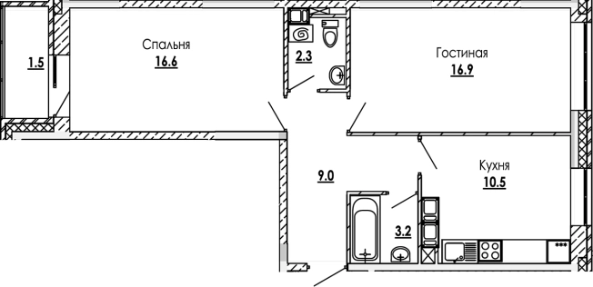 Купить квартиру в новостройках в Звенигороде. Вариант № 287656, 0, площадь -  квм, цена 8274000 рублей