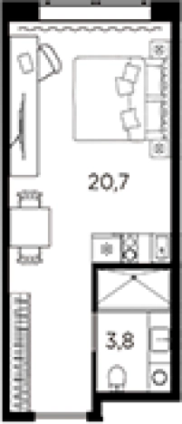 Купить квартиру в новостройках у метро Кировский завод в Санкт-Петербурге. Вариант № 6228550, 0, площадь -  квм, цена 5059396 рублей