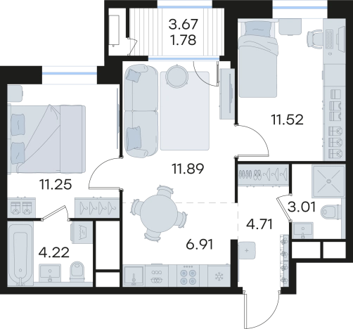 Купить квартиру в ЖК Glorax Черниговская в Нижнем Новгороде. Вариант № 3593157, 0, площадь -  квм, цена 17054052 рублей