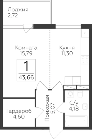 Купить квартиру в ЖК Финский квартал в Ленинградской области. Вариант № 9630330, 0, площадь -  квм, цена 4361634 рублей