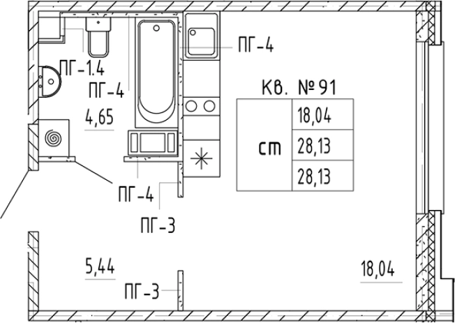 Купить Студию в ЖК PlUS Пулковский в Санкт-Петербурге. Вариант № 5585750, 0, площадь -  квм, цена 5938243 рублей