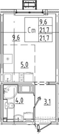 Купить Студию в новостройках у метро Гражданский проспект в Санкт-Петербурге. Вариант № 8085885, 0, площадь -  квм, цена 3795199 рублей