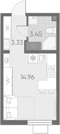 Купить Студию в новостройках в ЖК Морская миля в Санкт-Петербурге. Вариант № 6889656, 0, площадь - квм, цена 7037868 рублей