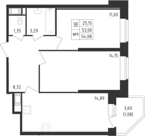 Купить квартиру в новостройках в ЖК Живи! В Рыбацком в Санкт-Петербурге. Вариант № 6631092, 0, площадь -  квм, цена 13192564 рублей