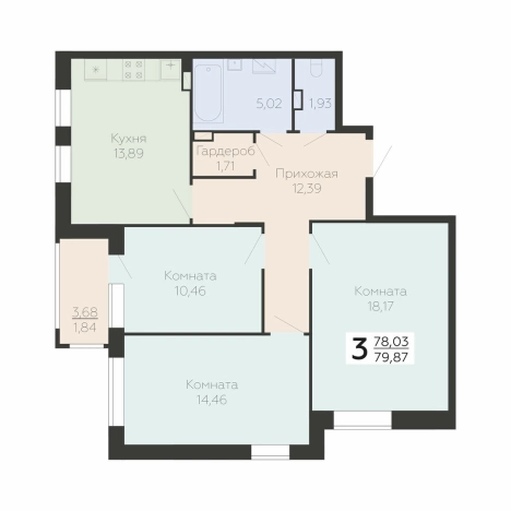 Купить квартиру в новостройках в ЖК Метрополь в Воронеже. Вариант № 141128, 0, площадь -  квм, цена 13573980 рублей