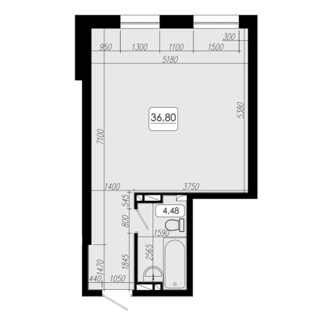 Купить однокомнатную квартиру в Приморском крае. Вариант № 6802200, 0, площадь -  квм, цена 9016000 рублей