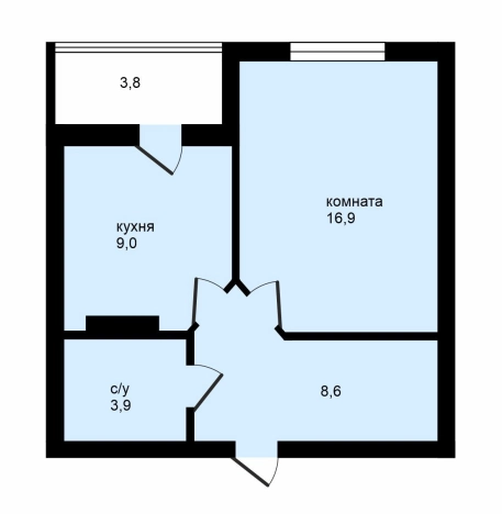 Купить квартиру в Пионерском. Вариант № 43409, 21, площадь -  квм, цена 6790000 рублей