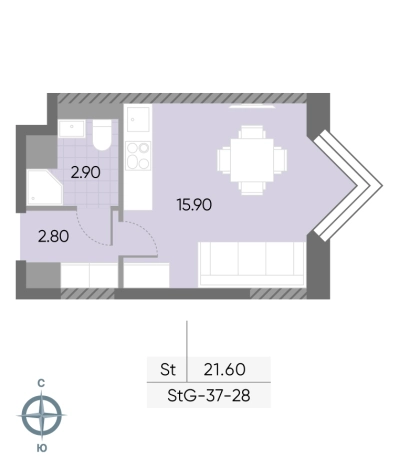 Купить Студию в ЖК Wave в Москве. Вариант № 9333687, 0, площадь -  квм, цена 11980137 рублей