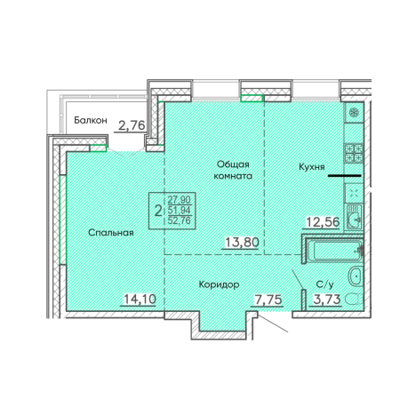 Купить квартиру в новостройках в районе Октябрьский в Улан-Удэ. Вариант № 159889, 0, площадь -  квм, цена 8283320 рублей