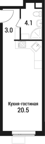 Купить Студию в ЖК Дом в Малаховке в Московской области. Вариант № 131748, 0, площадь - квм, цена 5455119 рублей