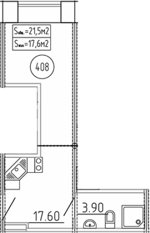 Купить Студию у метро Московские ворота в Санкт-Петербурге. Вариант № 7596926, 0, площадь -  квм, цена 8966360 рублей