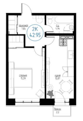 Купить двухкомнатную квартиру на улице Профсоюзная в Иркутске. Вариант № 82224, 0, площадь -  квм, цена 3800000 рублей