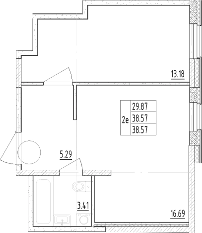 Купить двухкомнатную квартиру у метро Чёрная речка в Санкт-Петербурге. Вариант № 6209649, 0, площадь -  квм, цена 8882671 рублей