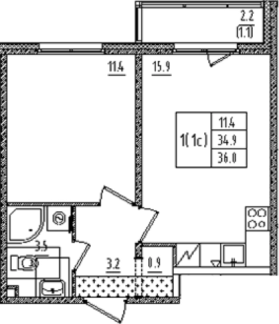 Купить квартиру в новостройках на улице Товарищеский проспект в Санкт-Петербурге. Вариант № 8341573, 0, площадь -  квм, цена 10460268 рублей