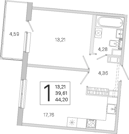Купить двухкомнатную квартиру в новостройках в ЖК ЮгТаун. Олимпийские кварталы в Санкт-Петербурге. Вариант № 9638902, 0, площадь -  квм, цена 8817186 рублей