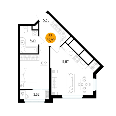 Купить квартиру на вторичке на улице 4-я Линия в Рязани. Вариант № 154208, 0, площадь -  квм, цена 5317470 рублей