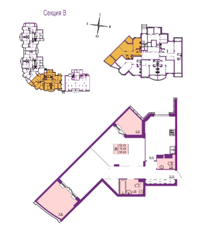 Купить квартиру в новостройках в Владимире. Вариант № 3185702, 1, площадь -  квм, цена 11616320 рублей