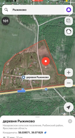 Купить земельный участок на улице Загородная в Ярославской области. Вариант № 9044, 3, площадь -  квм, цена 360000 рублей