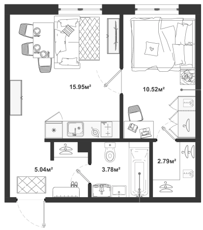 Купить квартиру на улице Большая Балтийская в Ленинградской области. Вариант № 69762, 0, площадь -  квм, цена 6827287 рублей