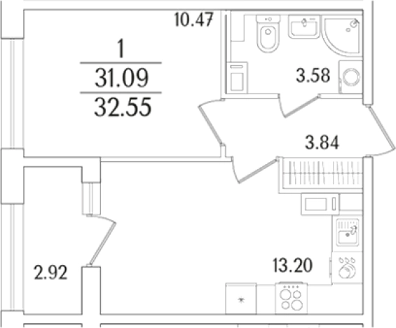 Купить двухкомнатную квартиру в районе Калининский в Санкт-Петербурге. Вариант № 6232654, 0, площадь -  квм, цена 11691797 рублей