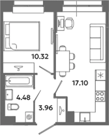 Купить квартиру в ЖК Загляденье в Ленинградской области. Вариант № 6631856, 0, площадь -  квм, цена 6205708 рублей