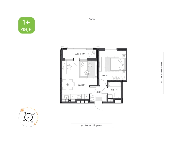 Купить квартиру в ЖК "Сердце Востока" Хабаровск в Хабаровске. Вариант № 2955824, 0, площадь - квм, цена 11572200 рублей