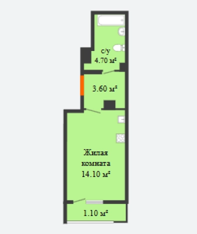 Купить квартиру у метро Парк Культуры в Нижнем Новгороде. Вариант № 143036, 0, площадь -  квм, цена 4403850 рублей