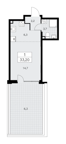Купить квартиру у метро Коммунарка в Москве. Вариант № 826268, 0, площадь - квм, цена 10130366.0000 рублей