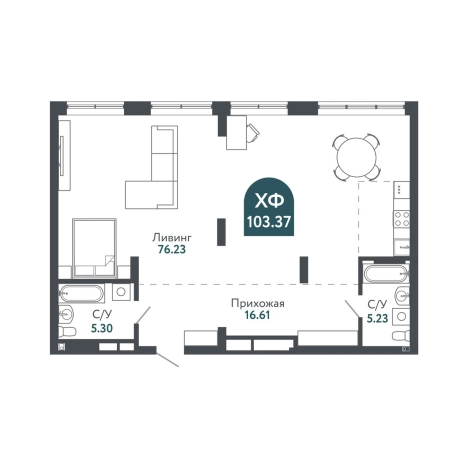 Купить квартиру в новостройках в ЖК Тихомиров в Новосибирске. Вариант № 9936178, 0, площадь -  квм, цена 27827000 рублей