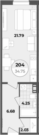 Купить Студию в новостройках в районе Центральный в Санкт-Петербурге. Вариант № 6855445, 0, площадь -  квм, цена 13208475 рублей