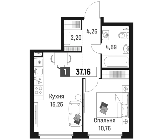 Купить квартиру в новостройках в ЖК Максималист в Мурине. Вариант № 6866866, 0, площадь -  квм, цена 7032019 рублей