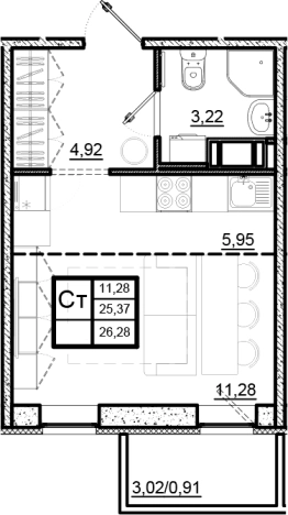 Купить Студию в новостройках на улице Гаражный проезд в Ленинградской области. Вариант № 7783547, 0, площадь -  квм, цена 5500000 рублей