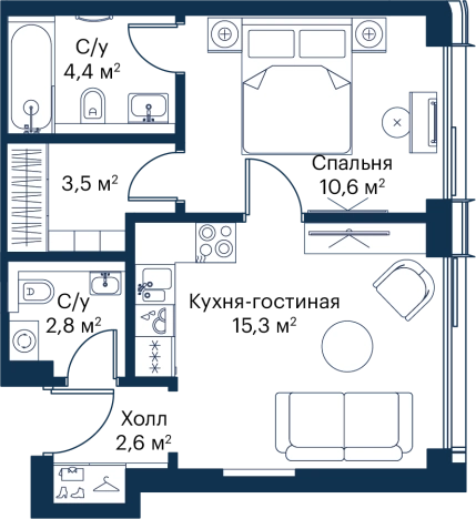 Купить квартиру в ЖК City Bay в Москве. Вариант № 85567, 0, площадь - квм, цена 22816164 рублей