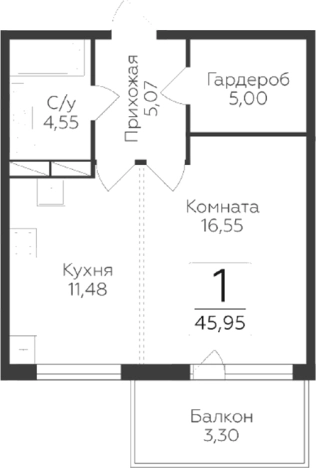 Купить однокомнатную квартиру в ЖК Финский квартал в Ленинградской области. Вариант № 9630356, 0, площадь -  квм, цена 6125595 рублей