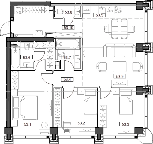 Купить квартиру у метро Марьина Роща в Москве. Вариант № 69526, 0, площадь - квм, цена 20050448.0000 рублей