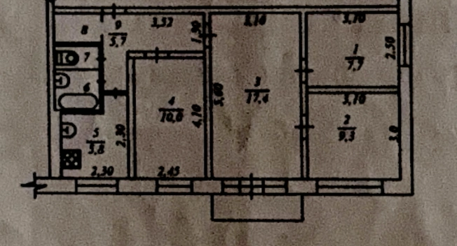 Купить многокомнатную квартиру в Архангельской области. Вариант № 3167681, 3, площадь -  квм, цена 5500000 рублей