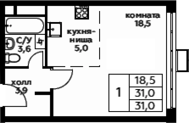 Купить квартиру у метро Зорге в Москве. Вариант № 112116, 0, площадь - квм, цена 16112411.0000 рублей